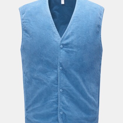 04651/ A trip in a bag - Herren - Cordweste %27Oyster%27 blau 04651/ A trip in a bag - Herren - Cordweste %27Oyster%27 blau