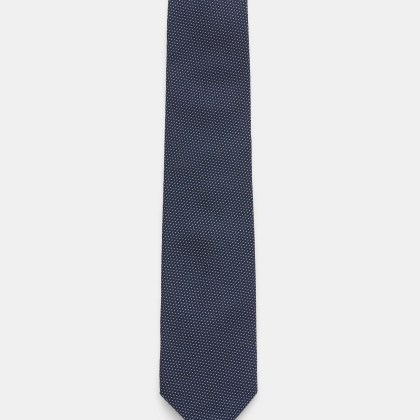 Bigi - Herren - Seidenkrawatte %27Laos%27 navy/schwarz/weiß gepunktet Bigi - Herren - Seidenkrawatte %27Laos%27 navy/schwarz/weiß gepunktet