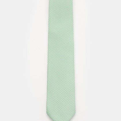 Bigi - Herren - Seidenkrawatte %27Nilo%27 hellgrün/weiß gemustert Bigi - Herren - Seidenkrawatte %27Nilo%27 hellgrün/weiß gemustert