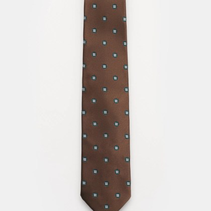 Bigi - Herren - Seidenkrawatte %27Rio%27 dunkelbraun/dunkelgrün/silbergrau floral Bigi - Herren - Seidenkrawatte %27Rio%27 dunkelbraun/dunkelgrün/silbergrau floral