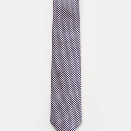 Bigi - Herren - Seidenkrawatte %27Taro%27 navy/rosé gemustert Bigi - Herren - Seidenkrawatte %27Taro%27 navy/rosé gemustert