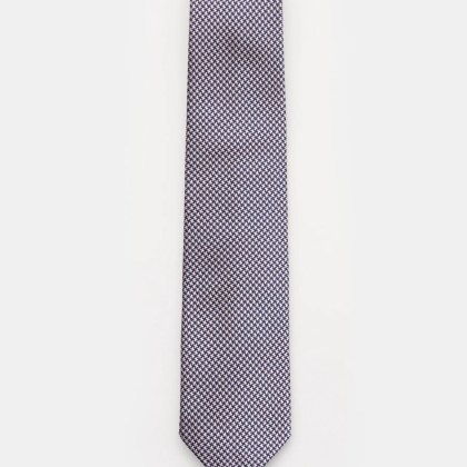 Bigi - Herren - Seidenkrawatte %27Taro%27 navy/rosé gemustert Bigi - Herren - Seidenkrawatte %27Taro%27 navy/rosé gemustert