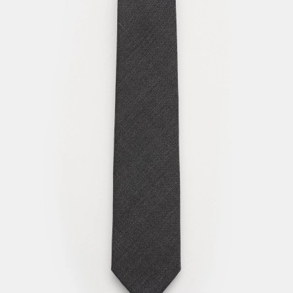 Bigi - Herren - Wollkrawatte %27Arno%27 anthrazit Bigi - Herren - Wollkrawatte %27Arno%27 anthrazit