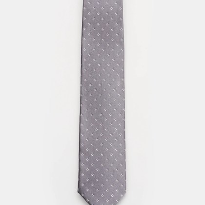 Bigi - Herren - Seidenkrawatte %27Senna%27 grau/hellgrau gemustert Bigi - Herren - Seidenkrawatte %27Senna%27 grau/hellgrau gemustert