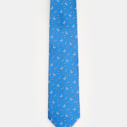 Eddy Monetti - Herren - Seidenkrawatte blau/offwhite gemustert Eddy Monetti - Herren - Seidenkrawatte blau/offwhite gemustert