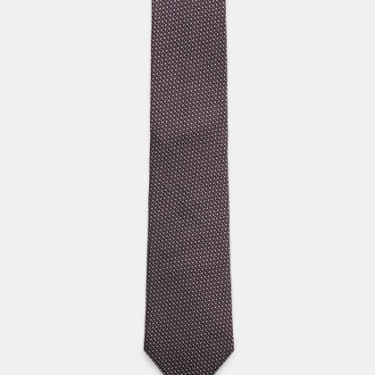 Zegna - Herren - Seidenkrawatte schwarz/violett/hellgrau gemustert Zegna - Herren - Seidenkrawatte schwarz/violett/hellgrau gemustert