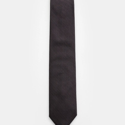 Zegna - Herren - Seidenkrawatte schwarz/braun/dunkelblau gemustert Zegna - Herren - Seidenkrawatte schwarz/braun/dunkelblau gemustert