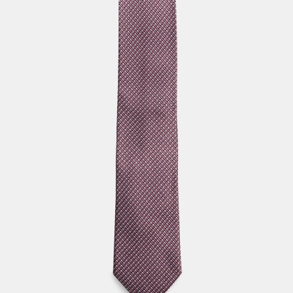 Zegna - Herren - Seidenkrawatte violett/schwarz/hellgrau gemustert Zegna - Herren - Seidenkrawatte violett/schwarz/hellgrau gemustert
