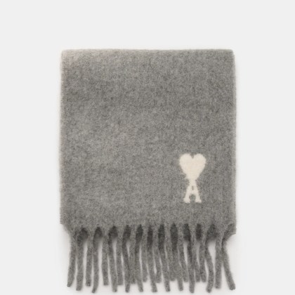 Ami Paris - Herren - Schal grau meliert Ami Paris - Herren - Schal grau meliert