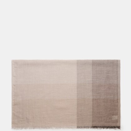 Brunello Cucinelli - Herren - Schal sand/taupe kariert Brunello Cucinelli - Herren - Schal sand/taupe kariert