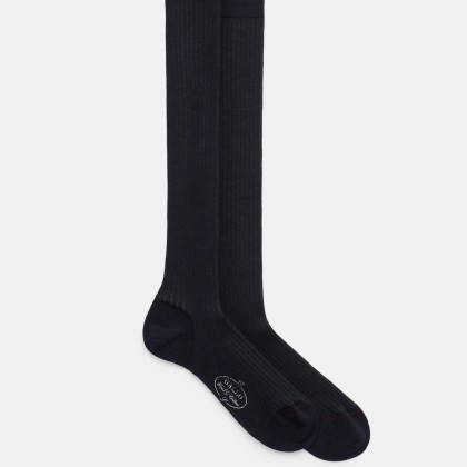 Gallo - Herren - Kniestrumpf dark navy/braun Gallo - Herren - Kniestrumpf dark navy/braun