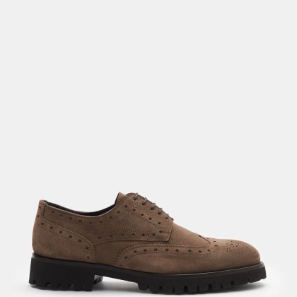 Di Bianco - Herren - Fullbrogues %27Montagnana%27 graubraun Di Bianco - Herren - Fullbrogues %27Montagnana%27 graubraun