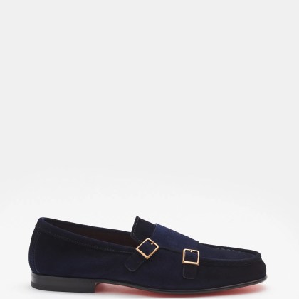 Santoni - Herren - Doppelmonk navy Santoni - Herren - Doppelmonk navy