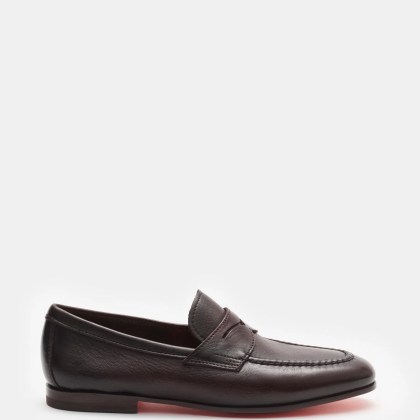 Santoni - Herren - Penny Loafer bordeaux Santoni - Herren - Penny Loafer bordeaux