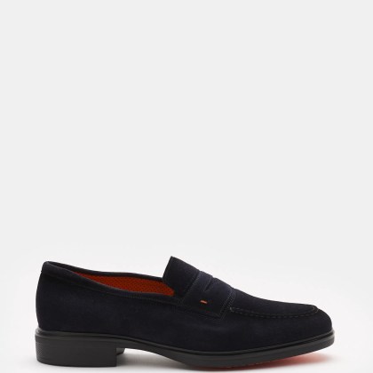 Santoni - Herren - Penny Loafer navy Santoni - Herren - Penny Loafer navy