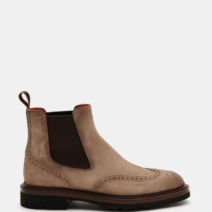 Santoni - Herren - Chelsea Boot %27Colin%27 beige Santoni - Herren - Chelsea Boot %27Colin%27 beige