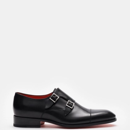 Santoni - Herren - Doppelmonk schwarz Santoni - Herren - Doppelmonk schwarz