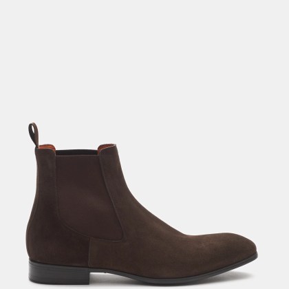 Santoni - Herren - Chelsea Boot dunkelbraun Santoni - Herren - Chelsea Boot dunkelbraun