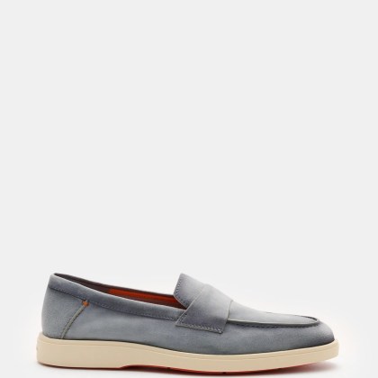 Santoni - Herren - Loafer rauchblau Santoni - Herren - Loafer rauchblau