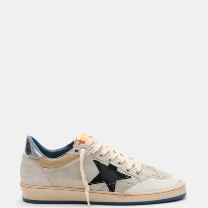 Golden Goose - Herren - Sneaker %27Ball Star%27 grau/offwhite/schwarz Golden Goose - Herren - Sneaker %27Ball Star%27 grau/offwhite/schwarz