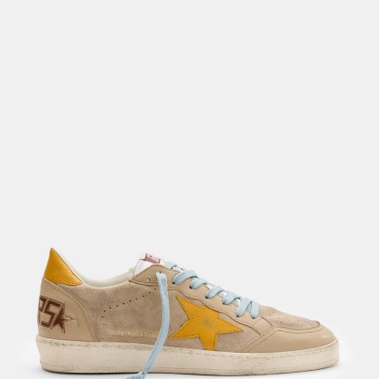 Golden Goose - Herren - Sneaker %27Ball-Star%27 beige/hellorange/braun Golden Goose - Herren - Sneaker %27Ball-Star%27 beige/hellorange/braun