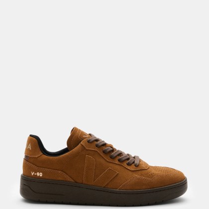 Veja - Herren - Sneaker %27V-90 Suede%27 camel Veja - Herren - Sneaker %27V-90 Suede%27 camel