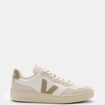 Veja - Herren - Sneaker %27V-90 O.T. Leather%27 offwhite/taupe Veja - Herren - Sneaker %27V-90 O.T. Leather%27 offwhite/taupe