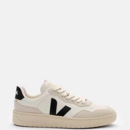 Veja - Herren - Sneaker %27V-90 O.T. Leather%27 offwhite/schwarz Veja - Herren - Sneaker %27V-90 O.T. Leather%27 offwhite/schwarz