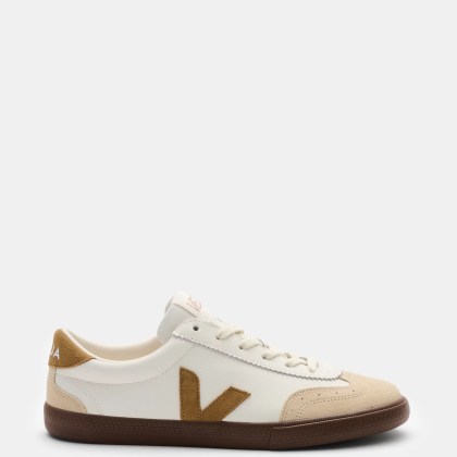 Veja - Herren - Sneaker %27Volley O.T. Leather%27 weiß/camel/beige Veja - Herren - Sneaker %27Volley O.T. Leather%27 weiß/camel/beige