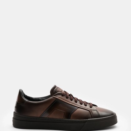 Santoni - Herren - Sneaker %27Double Buckle%27 dunkelbraun Santoni - Herren - Sneaker %27Double Buckle%27 dunkelbraun