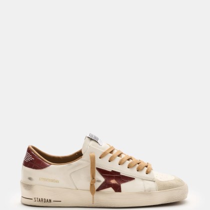 Golden Goose - Herren - Sneaker %27Stardan%27 offwhite/bordeaux Golden Goose - Herren - Sneaker %27Stardan%27 offwhite/bordeaux