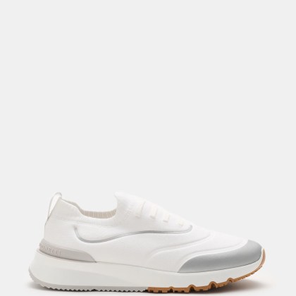 Brunello Cucinelli - Herren - Sneaker weiß/silbergrau Brunello Cucinelli - Herren - Sneaker weiß/silbergrau