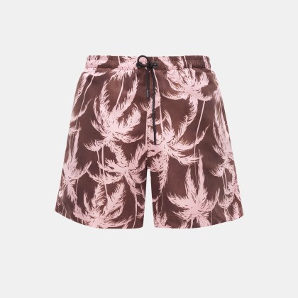 PT Torino - Herren - Badeshorts dunkelbraun/rosé gemustert PT Torino - Herren - Badeshorts dunkelbraun/rosé gemustert