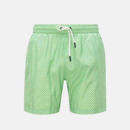 04651/ A trip in a bag - Herren - Badeshorts %27Tile Swim%27 grün/weiß gemustert 04651/ A trip in a bag - Herren - Badeshorts %27Tile Swim%27 grün/weiß gemustert