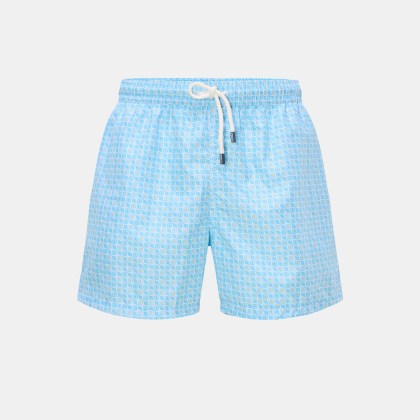 Fedeli - Herren - Badeshorts %27Madeira Airstop%27 türkis/weiß gemustert Fedeli - Herren - Badeshorts %27Madeira Airstop%27 türkis/weiß gemustert