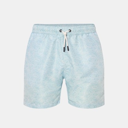 04651/ A trip in a bag - Herren - Badeshorts %27Seamap%27 mint/weiß gemustert 04651/ A trip in a bag - Herren - Badeshorts %27Seamap%27 mint/weiß gemustert