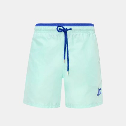Vilebrequin - Herren - Badeshorts %27Moka%27 mintgrün/dunkelblau Vilebrequin - Herren - Badeshorts %27Moka%27 mintgrün/dunkelblau