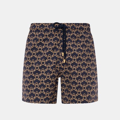 Vilebrequin - Herren - Badeshorts %27Moorise%27 dark navy/beige gemustert Vilebrequin - Herren - Badeshorts %27Moorise%27 dark navy/beige gemustert