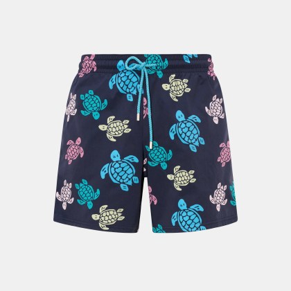 Vilebrequin - Herren - Badeshorts %27Moorea%27 navy/blau/rosé gemustert Vilebrequin - Herren - Badeshorts %27Moorea%27 navy/blau/rosé gemustert