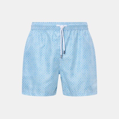 Fedeli - Herren - Badeshorts %27Madeira Airstop%27 blau/hellgrün gemustert Fedeli - Herren - Badeshorts %27Madeira Airstop%27 blau/hellgrün gemustert