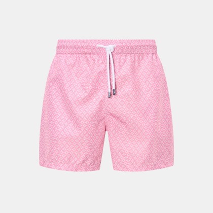 Fedeli - Herren - Badeshorts %27Madeira Airstop%27 rosé/weiß gemustert Fedeli - Herren - Badeshorts %27Madeira Airstop%27 rosé/weiß gemustert