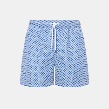 Fedeli - Herren - Badeshorts %27Madeira Airstop%27 dunkelblau/weiß/blau gemustert Fedeli - Herren - Badeshorts %27Madeira Airstop%27 dunkelblau/weiß/blau gemustert