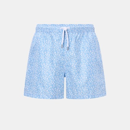 Fedeli - Herren - Badeshorts %27Madeira Airstop%27 hellblau/weiß gemustert Fedeli - Herren - Badeshorts %27Madeira Airstop%27 hellblau/weiß gemustert