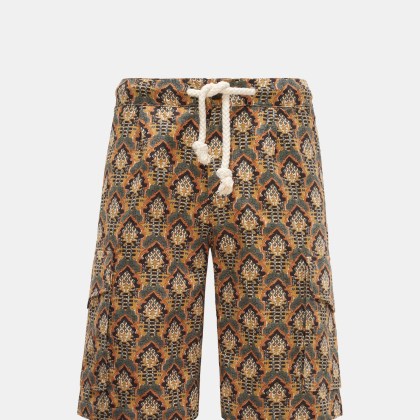 Doppiaa - Herren - Cargo-Bermudas %27Aatrio%27 hellbraun/grau gemustert Doppiaa - Herren - Cargo-Bermudas %27Aatrio%27 hellbraun/grau gemustert