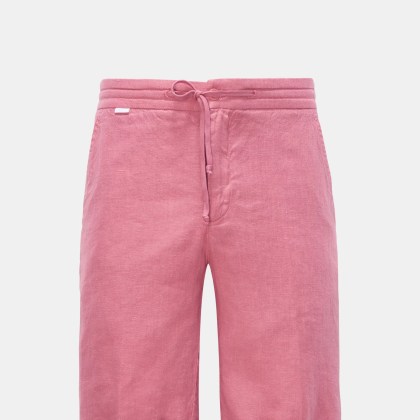 04651/ A trip in a bag - Herren - Leinen-Bermudas %27Linen Bermuda%27 hellrot 04651/ A trip in a bag - Herren - Leinen-Bermudas %27Linen Bermuda%27 hellrot