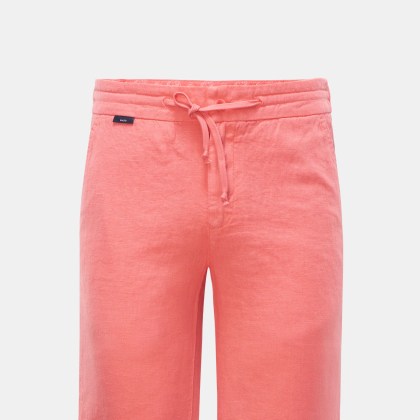 04651/ A trip in a bag - Herren - Leinen-Bermudas %27Linen Bermuda%27 koralle 04651/ A trip in a bag - Herren - Leinen-Bermudas %27Linen Bermuda%27 koralle