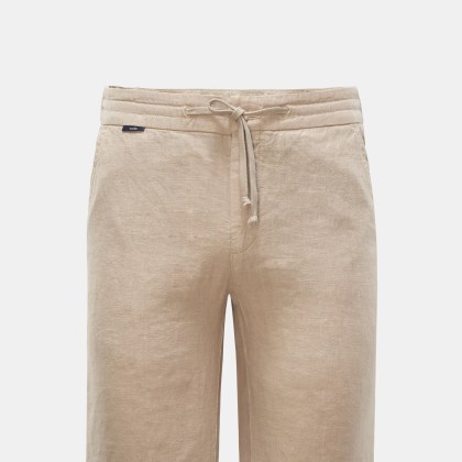 04651/ A trip in a bag - Herren - Leinen-Bermudas %27Linen Bermuda%27 beige 04651/ A trip in a bag - Herren - Leinen-Bermudas %27Linen Bermuda%27 beige