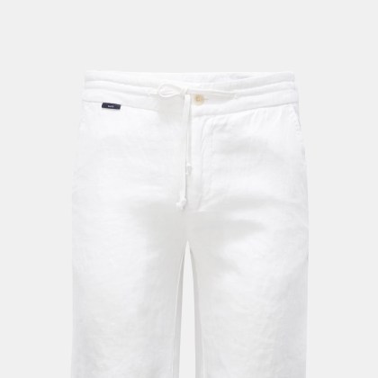 04651/ A trip in a bag - Herren - Leinen-Bermudas %27Linen Bermuda%27 weiß 04651/ A trip in a bag - Herren - Leinen-Bermudas %27Linen Bermuda%27 weiß