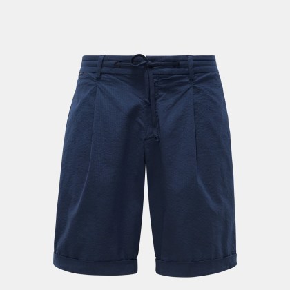 04651/ A trip in a bag - Herren - Seersucker-Bermudas navy 04651/ A trip in a bag - Herren - Seersucker-Bermudas navy
