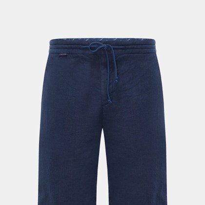 04651/ A trip in a bag - Herren - Leinen-Bermudas %27Linen Bermuda%27 navy 04651/ A trip in a bag - Herren - Leinen-Bermudas %27Linen Bermuda%27 navy